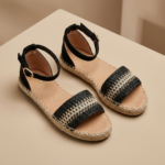 Sandales plates espadrilles femme à bride cheville – Image 3