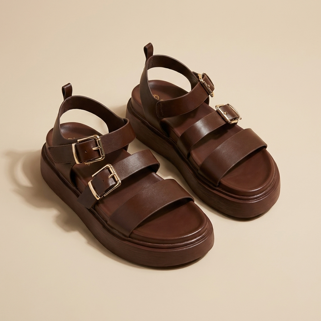 Shoes_in_beige_background_202607041620 sandales – Image 1